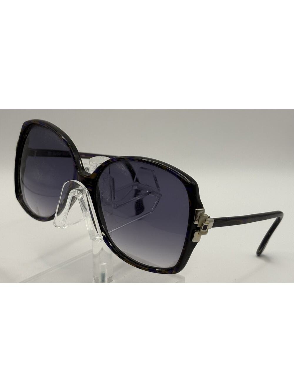 BerDel 8606 Plumswirl Oversize Sunglasses Purple Gradient Italy Women